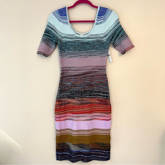 NWT Anthropologie Space-Dyed Knit Midi Dress - Picture 3 of 11